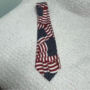 Old Glory Flag Tie A. Rogers Polyester 250th Birthday America Stars Stripes Tie